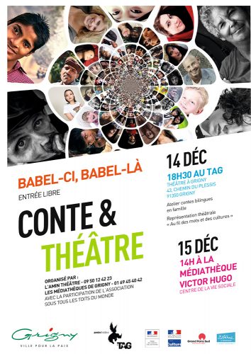 Affiche soirée conte & théâtre au TAG