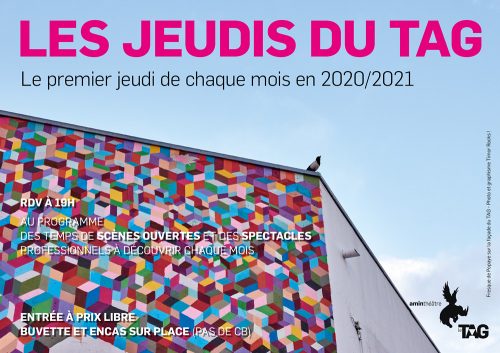 Les jeudis du TAG, saison 2020-2021 - Fresque de Popaye sur la façade du TAG - Photo et graphisme Timor Rocks ! 